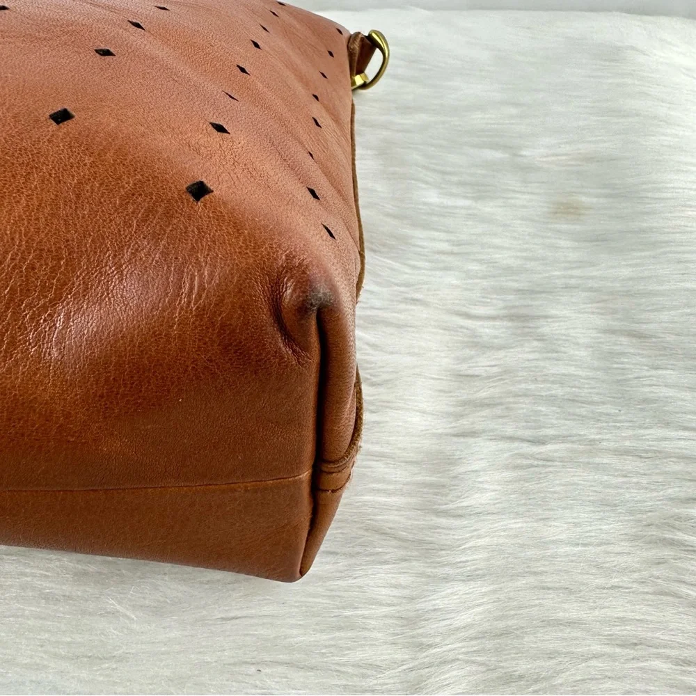 Madewell Brown Perforated Crossbody Bag - Picture 6 of 16